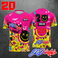 No.20 Rider Fabio Quartararo Fan Pink 2026 New Motorcycle Racing Men's and Women's Summer Casual Short sleeved T-shirt