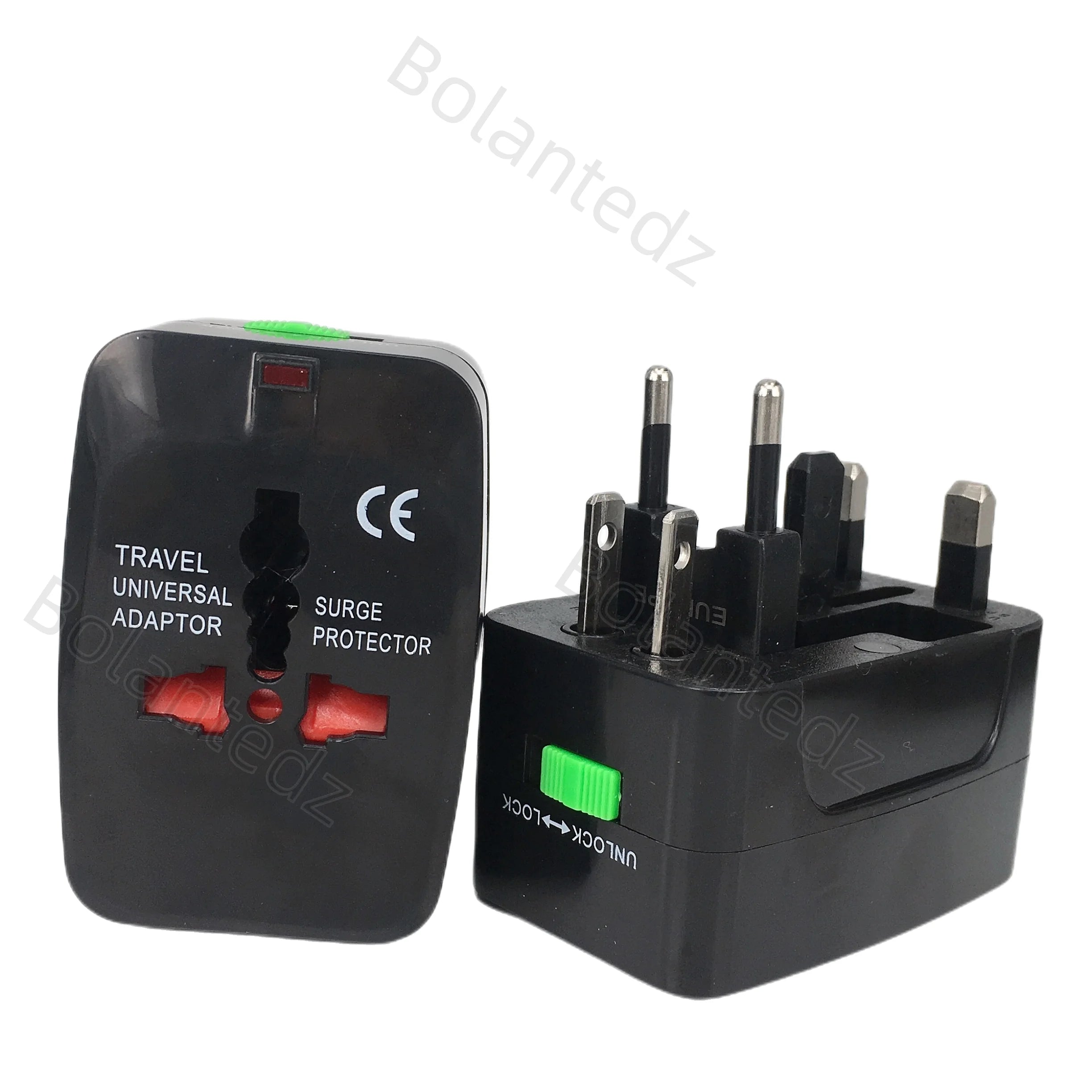 All in One Universal International Plug Adapter 2 USB Port 1 Type C World Travel AC Power Charger Adapter AU US UK EU Converter