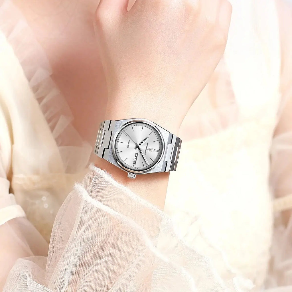 POEDAGAR Exquisite Watches For Women Waterproof Luminous Date Week Ladies Watch Stainless Steel Luxury Woman's Quartz Wristwatch