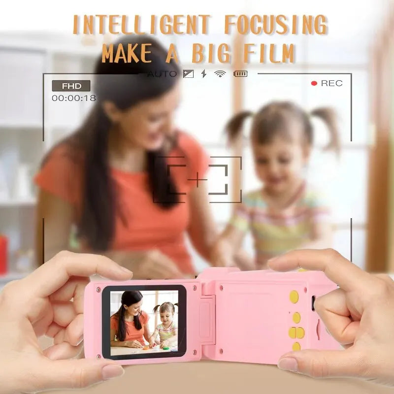 New Children Camera 2.4 Inch Screen For Kids Digital DV Camera 12MP Video Recorder 1080P HD Children's Portable Camera 32GB TF
