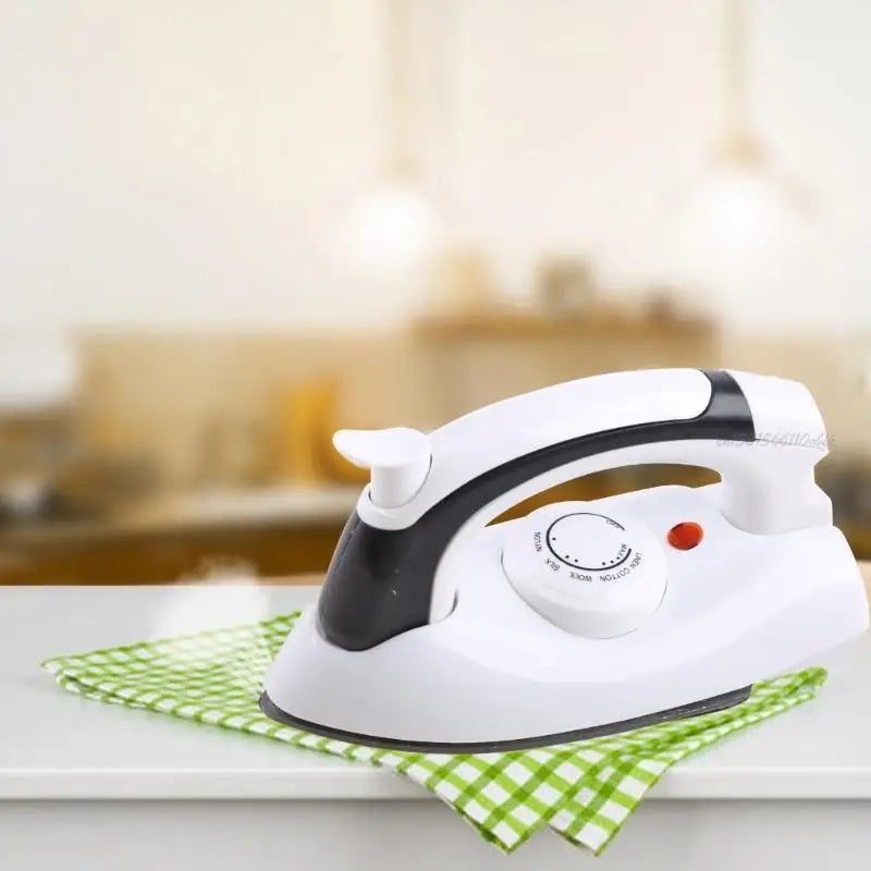 27RB Mini Portable Foldable Electric Steam Iron for Clothes with 3 Gears Baseplate Handheld Flatiron Home Travelling