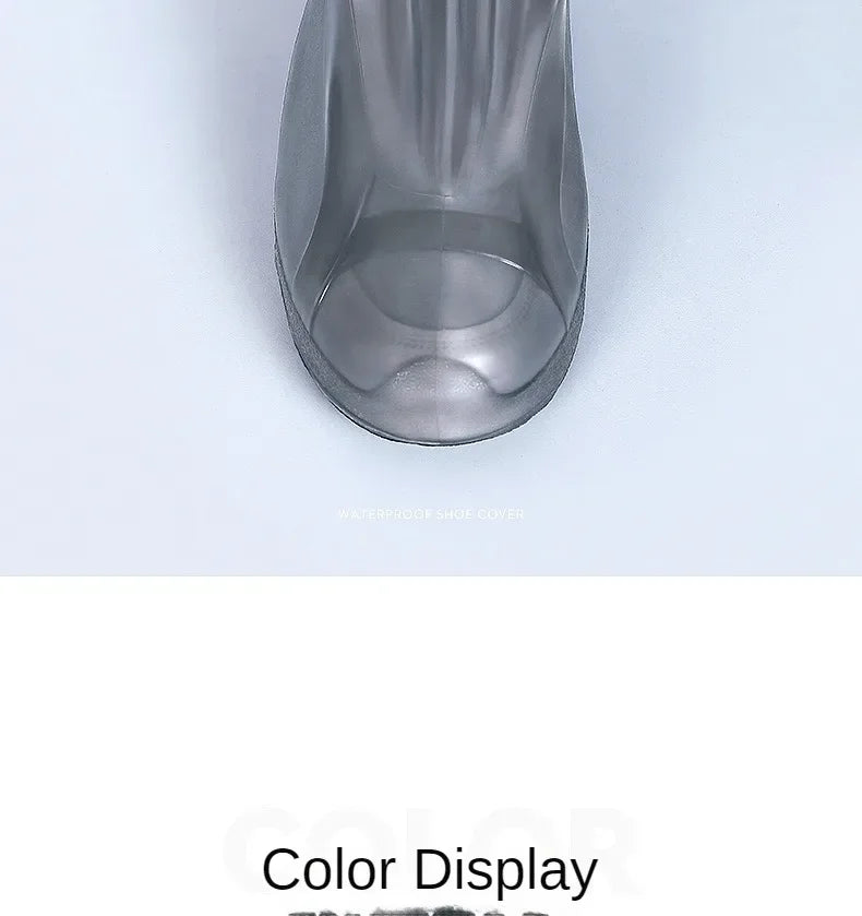 Waterproof Shoe Cover Silicone High Top Rain Boots Cover Non-slip Shoes Protector Outdoor Reusable Thickened Footwear WaterShoes