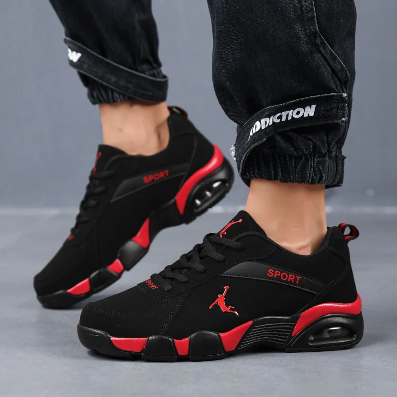 Men's Road Running Shoes, Lace-Up Closure, Suitable for All Seasons, Low-Top Trendy Versatile Hiking Shoes, Tennis Casual Walking Fitness Hiking Shoes - the Perfect Sports Shoe for Outdoor Adventures, Ideal for Sports Enthusi