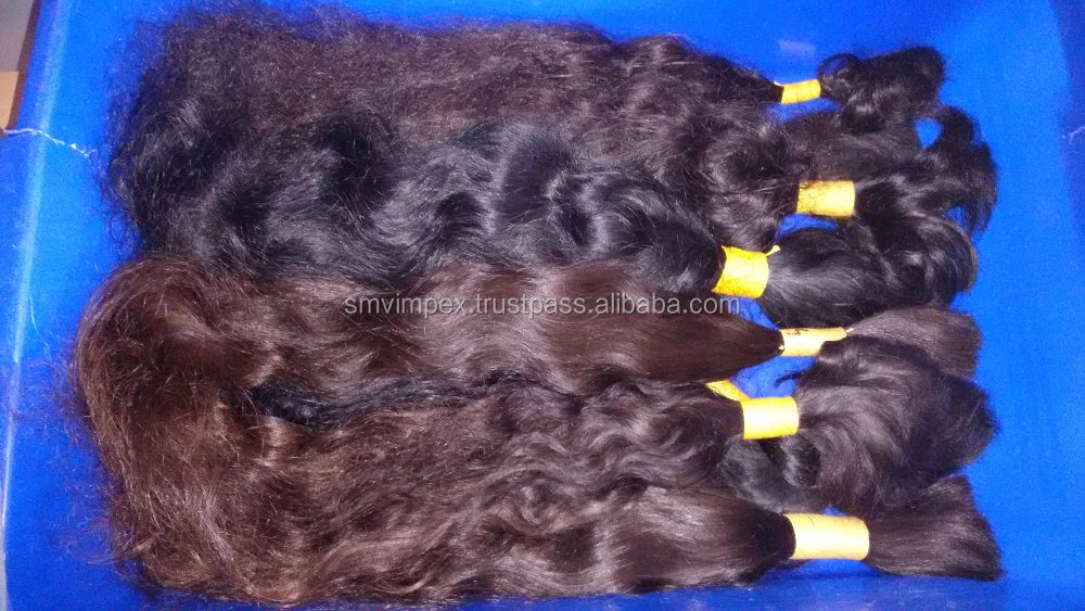 Raw Unprocessed Double Drawn Indian Remy Hair Bundles 12A Grade 100% Natural Cuticle Aligned Virgin Human Hair Bulk