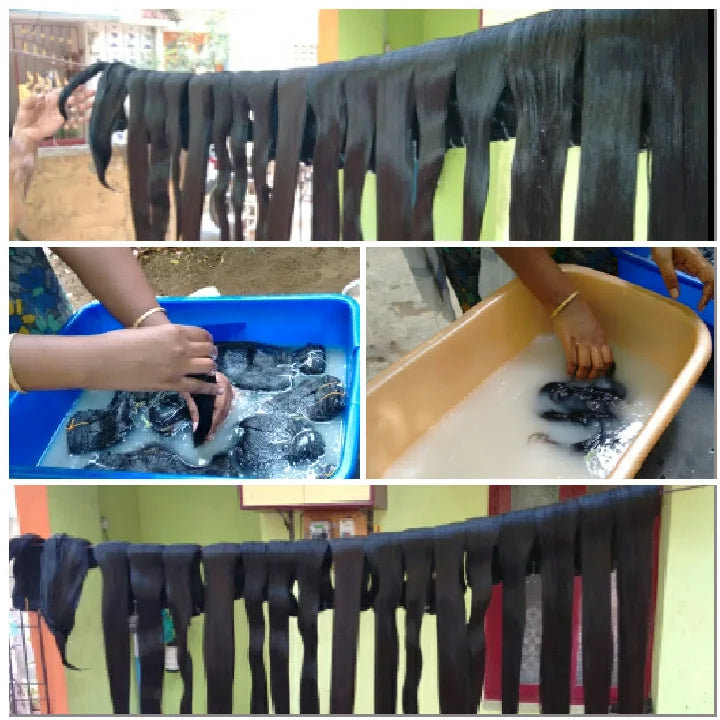 Raw Unprocessed Double Drawn Indian Remy Hair Bundles 12A Grade 100% Natural Cuticle Aligned Virgin Human Hair Bulk