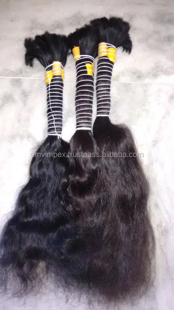Raw Unprocessed Double Drawn Indian Remy Hair Bundles 12A Grade 100% Natural Cuticle Aligned Virgin Human Hair Bulk