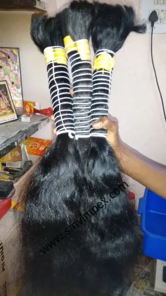Raw Unprocessed Double Drawn Indian Remy Hair Bundles 12A Grade 100% Natural Cuticle Aligned Virgin Human Hair Bulk
