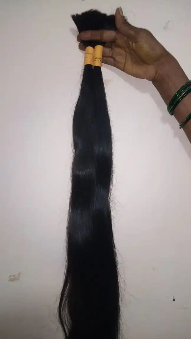 Raw Unprocessed Double Drawn Indian Remy Hair Bundles 12A Grade 100% Natural Cuticle Aligned Virgin Human Hair Bulk